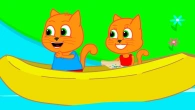 Cats Family in English - Banana Boat Pirates Animation