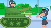 Benny Mole and Friends - A Policeman Stopped a Tank Cartoon for Kids