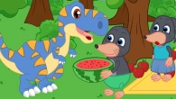 Benny Mole and Friends - Mole Feed Dinosaur Cartoon for Kids