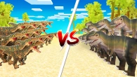 MINECRFT pero 10.000 VELOCIRAPTORES vs 1.000 T-REX!!