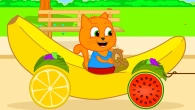 Cats Family en Français - Voiture de Fruits Dessin Animé 2020 en Français