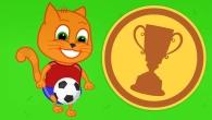 Família de Gatos - Treino de Futebol Desenho Animado em Português Brasil