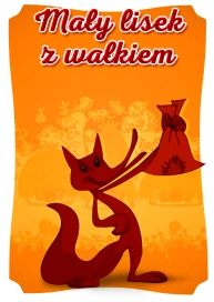Mały lisek z wałkiem